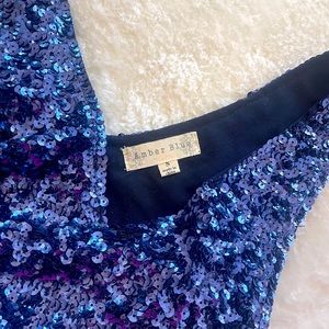 Amber Blue Sequins Dress